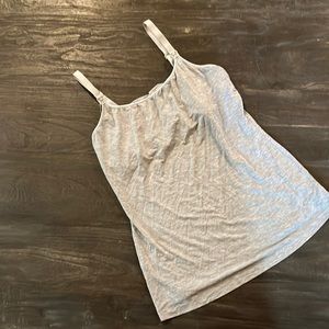 Cosabella Maternity Tank. Gray. Size Large